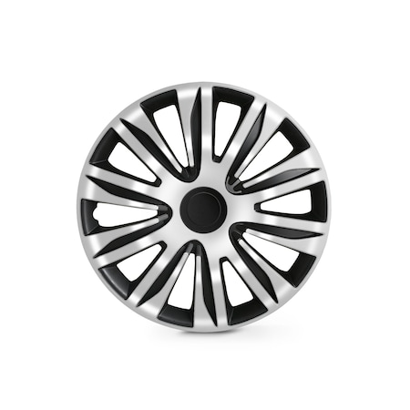 Altertrim 13 in Univ Hubcaps, Snap-On, (White & Blk Lacq), 4PK CHB-5083-BW-13