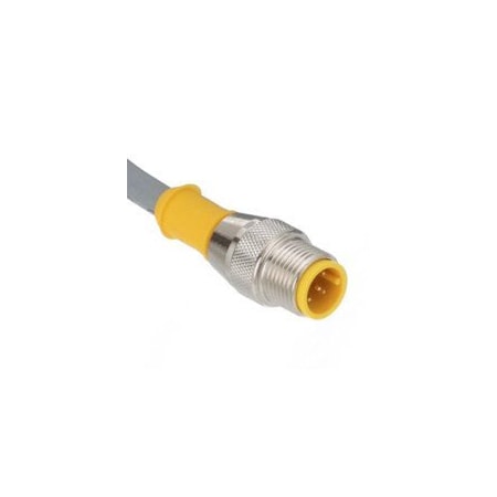 Turck M12 Eurofast Male Straight Single-Ended Cordset, 5-Pin, 6m RS 4.5T-6