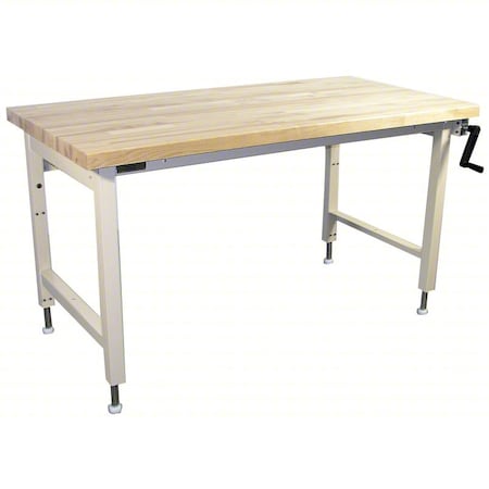 Pro-Line Workstation, Ergo, Solid Maple, Lt Beige ELH6030M-H11