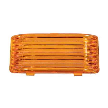 Arcon Arcon 18107; Porch Light Lens; Replacement Lens; Amber; Snap-On; 5-1/4" x 2-1/2"; Single 18107