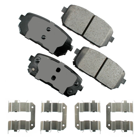 Akebono 07-10 Kia Rondo:Rear Proact Disk Pad, Act1296 ACT1296