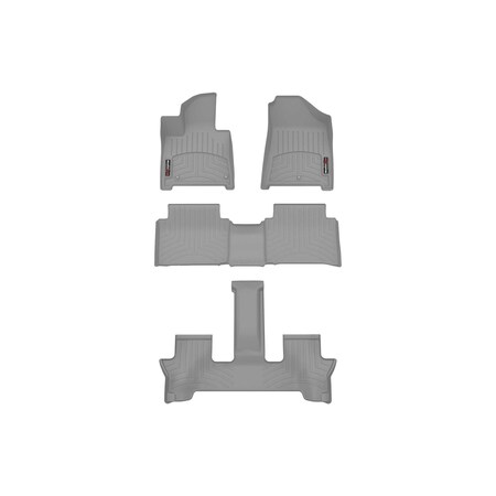 Weathertech Grey, Front, Rear and Rear Floorliners 461865-1-5-4