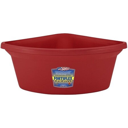 Fortex Fortiflex Corner Feeder, 24 qt Volume, Rubber Polymer, Red CF-24R