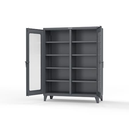 Strong Hold 12 GA Industrial Ventilated (Hex) Uniform Cabinet with Hanger Rod 66-H-WR-241