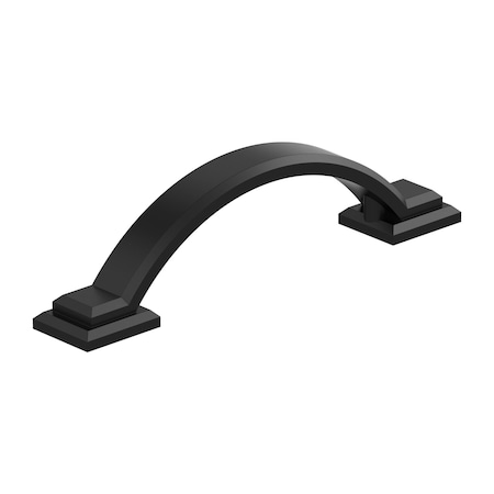 Amerock Sheffield 3 inch (76mm) Center-to-Center Matte Black Cabinet Pull, 25PK 25VMP37040MB