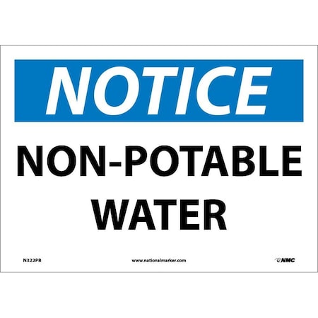Nmc Notice Non-Potable Water Sign, N322PB N322PB