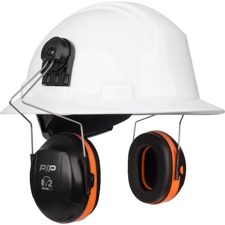 Pip V2 Full Brim Mounted Passive Ear Muff, NRR 25 263-V2FB