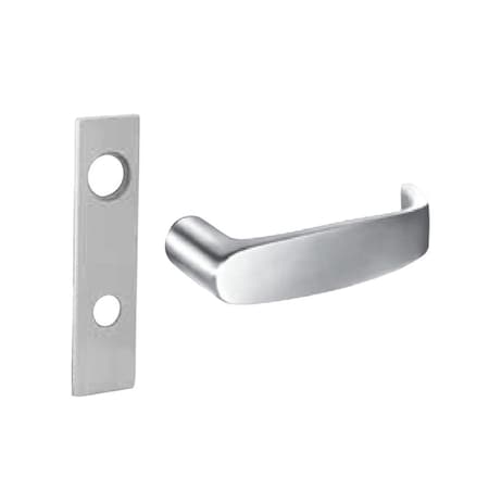 Sargent Fail Secure, 24V Electrified Mortise Lock, LW1 Escutcheon, L Lever, Satin Chrome 8271-24V LW1L 26D