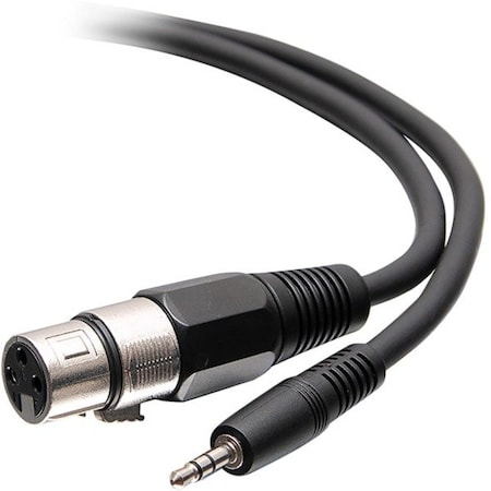 C2G 1.5ft / 18in 3-Pin XLR to TRS 1/8" 3.5mm AUX Audio Cable - M/F C2G41468