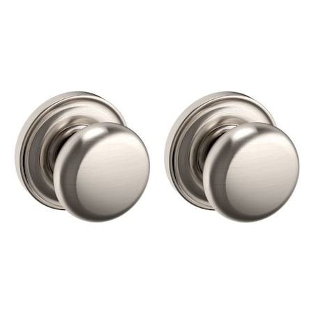 Baldwin Baldwin Preconfigured 5015 Classic Knob with 5048 Rose Passage Lock with 2-3/8in Backset and 5015056PASS