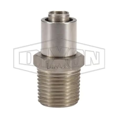 Dixon Nominal Crimp Collar, 1/8 in, Rigid Male, 304 SS, Domestic MPS-04-02