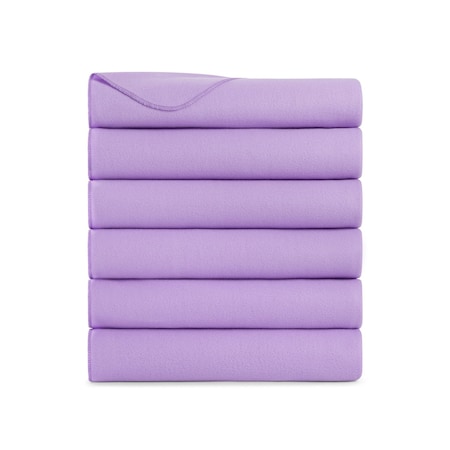 Arkwright Home Cozy Soft Polar Fleece Throw Blanket 50x60 Purple (6pk), 6PK P-FCPL-6PK-PU