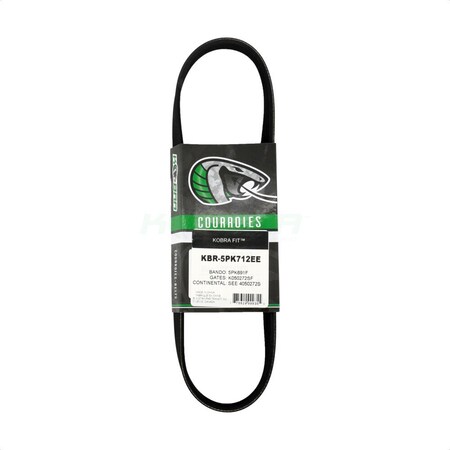 Kobra Air Conditioning Serpentine Belt For Mazda 3 Sport KBR-5PK712EE