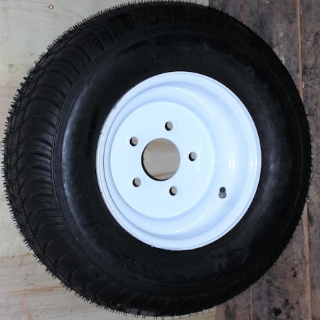 Americana 3H480 205 x 65-10 E-5H Bias Tire Wheel Assembly, White AMW-3H480