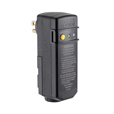 Ezgeneration Commercial Thermoplastic GFCI Plug - 5-15R 3 Wire, Black EZ3306807