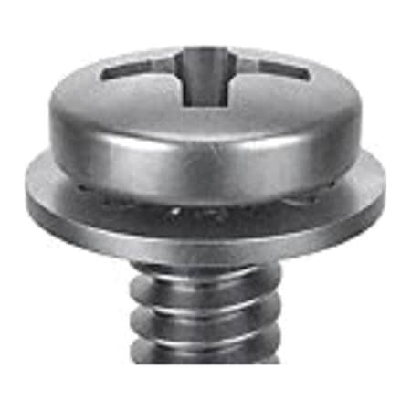M3-0.50 x 8 mm Phillips Pan Machine Screw, Passivated 18-8 Stainless Steel, 25 PK
