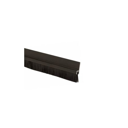 Pemko Mfg Co 5/8in Brush Meeting Stile, 1 Side, 96in, Overall Height 1-1/2in, Dark Bronze 18062DNB 96IN