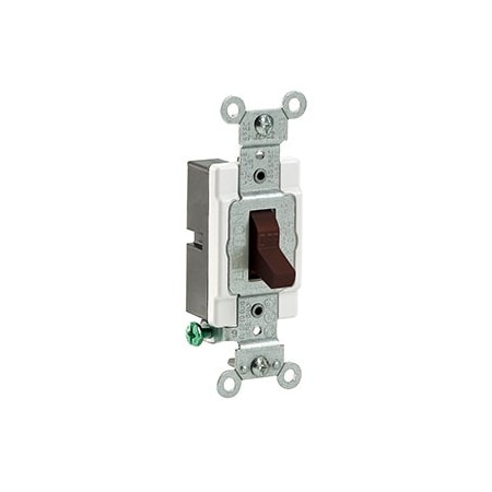 Leviton Toggle Switch, 15 Amp, 120/277 Volt, Brown CS115-2