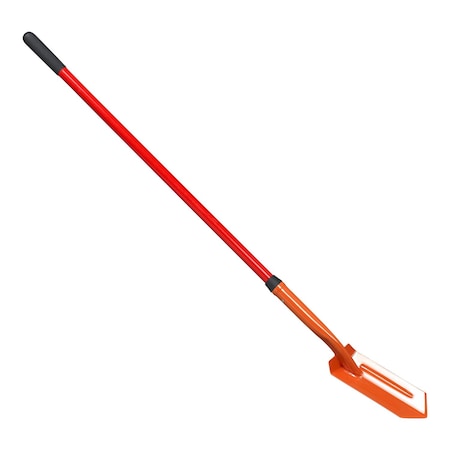 Corona Tools Trench Shovel, 28 Degree, 4 in. Head, Hollow Fiberglass Handle SS 64324