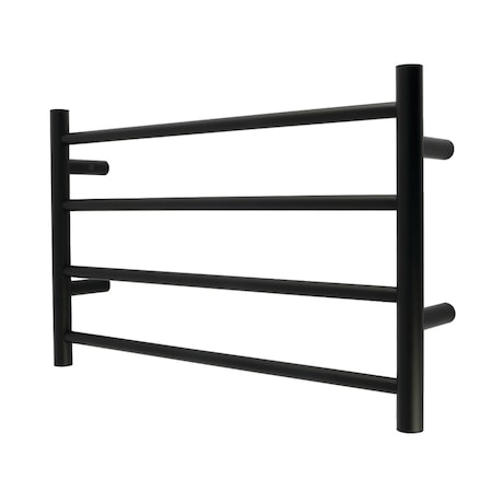 Kingston Brass 24" x 16" Stainless Steel Wall Mount 4-Tier Towel Rack, Matte Black DTM24164MB
