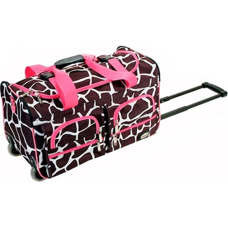 Rockland 22 in. Rolling Duffle Bag PRD322-PINK GIRAFFE