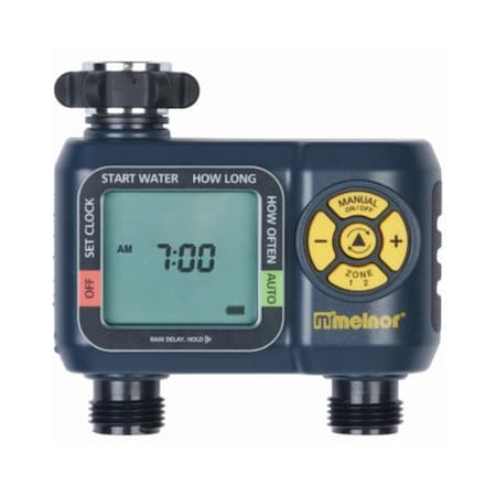 Melnor 2 Zone Water Timer, Green Thumb 110378