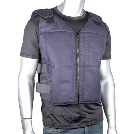 Ez-Cool Premium FR Phase Change Active Fit Cooling Vest with Insulated Cooler Bag 390-EZPC-FR-2X/3X