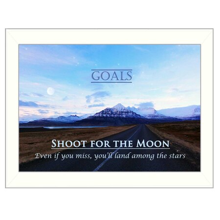Homeroots Goals 2 White Framed Print Wall Art 415551
