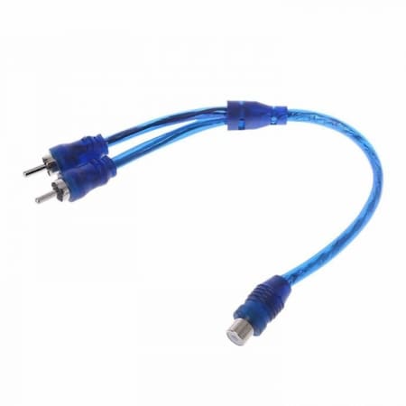 Sanoxy 2x Pcs 7in. RCA Audio Jack Cable Y Adapter Splitter 1 Female to 2 Male Plug OFC SANOXY-CABLE90