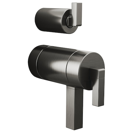 Brizo Frank Lloyd Wright: TempAssure Thermostatic Valve with Integrated Diverter Trim Lever Handle Kit HL7522-SL