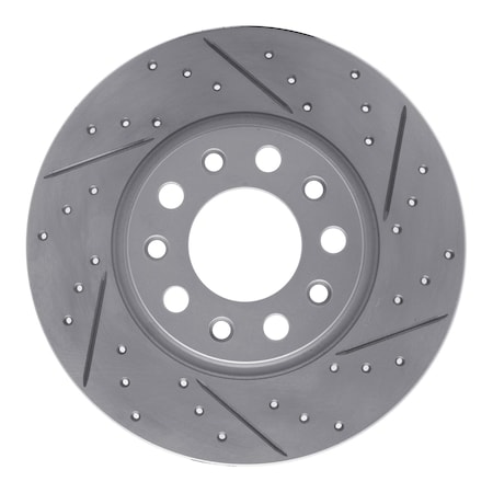 Dynamic Friction Co DFC Geoperformance Rotor - Drilled and Slotted 830-42012R