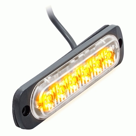 Heise 4.4inch 6 LED Lite Marker Lights Universal Clearance Lighting-Amber HE-MULTE-6A