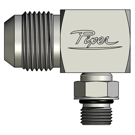 Piper Male JIC to Male O-Ring Boss Adjustable 90 Degree Elbow 3/4in. Male JIC-3/8in. Male O-Ring Boss 0790-12-06