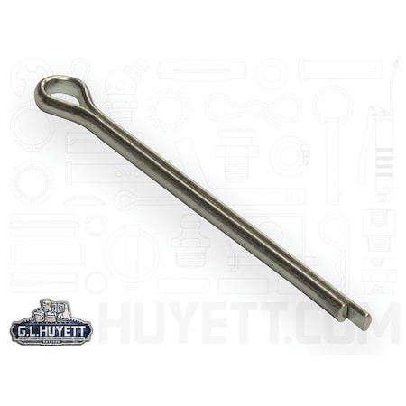 Huyett Cotter Pin, Zinc Plated Carbon Steel, 0.109 in Dia x 1.250 in Effective Length CP-109-1250