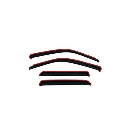 Ventshade Rainguards, Aerodynamic Design, In-Channel, Smoke, Acrylic, Set Of 4 194761