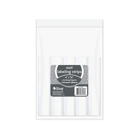 C-Line Products Shelf Label, Plastic, 4"L, PK10 87447