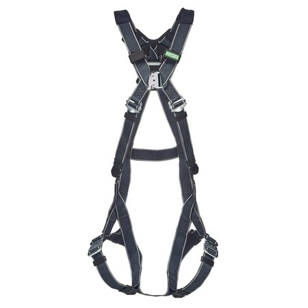 Msa Safety V-Form Fall Protection Harness, XS, 400 lb, Quick-Connect Chest/ Quick-Connect Leg Straps 10252236