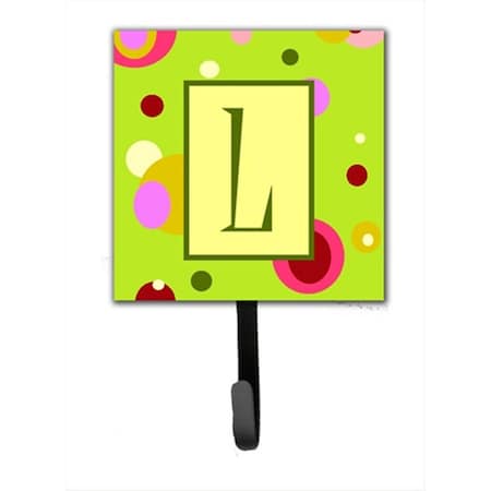 Carolines Treasures Letter L Initial Monogram - Green Leash Holder Or Key Hook CJ1010-LSH4