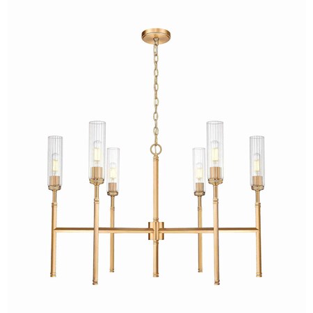 Z-Lite Esme Modern Gold 6 Light Chandelier 3047-6MGLD