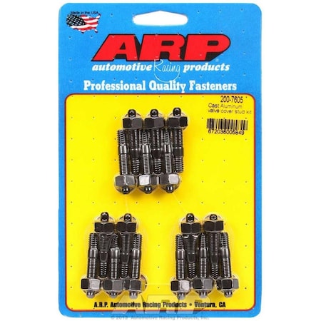 Arp 200-7605 0.25 in. 6-Point Cast Aluminum Valve Cover Stud Kit, 16PK ARP200-7605