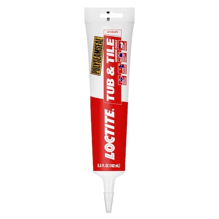 Henkel - Ge, Loctite, Osi 5.5 Oz Loctite 2241860 White Polyseamseal Tub & Tile Adhesive Caulk 2138418