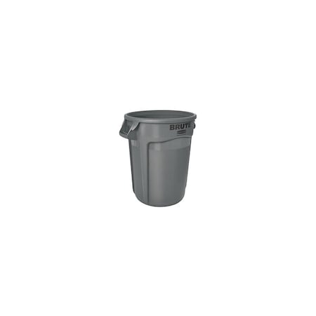 Rubbermaid 263200GRAY Trash Container, 32 gal Capacity, Polyethylene, Gray FG 2632 GRA