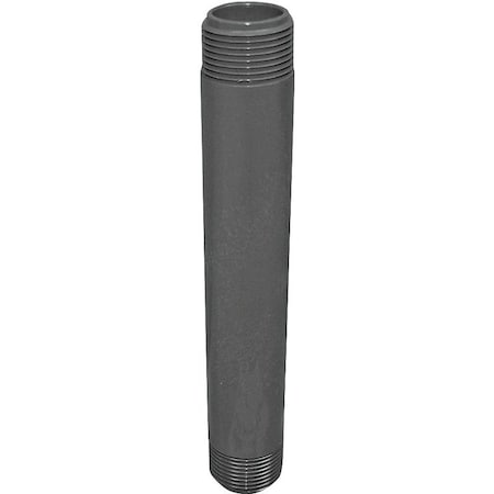 Genova Products LASCO 207080BC Pipe Nipple, 3/4 in, PVC, SCH 80 Schedule, 8 in L 3404080