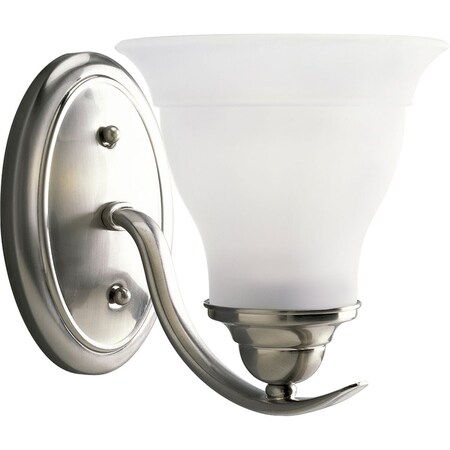 Progress Lighting Trinity 6.5-in 1-Light Brushed Nickel Transitional Vanity Light P3190-09