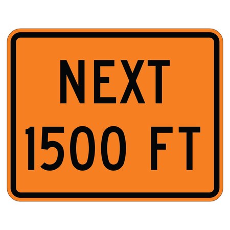 Sign Solutions Usa Traffic Sign, 30 in Width, Aluminum Sign, Horizontal Rectangle DUS10DFO3024W16-4P15
