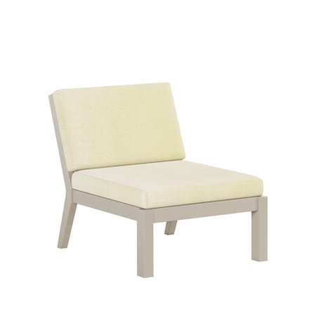 Polybird BREEZE DEEP SEAT SECTIONAL PIECE CENTER CHAIR       WEATHERWOOD POLYBIRD P103-WW-CACA