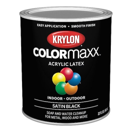 Krylon Interior and Exterior Paint, 1 qt, Satin K05626007