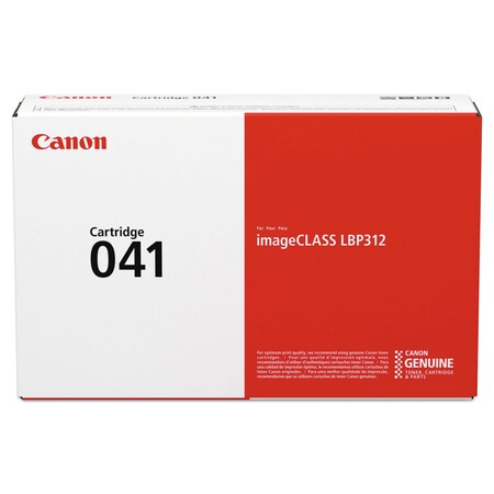 Canon Toner, (041), 10,000 Page-Yield, Black 0452C001