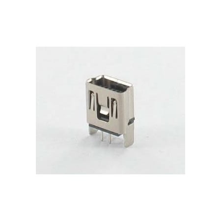 Attend Mini USB 2.0 B Type Receptacle Vertical DIP Type, Shell DIP (Straight) w/o Peg, 30u 202D-FBN0-R