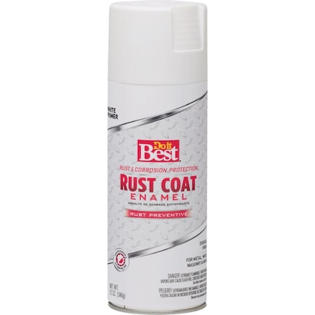 Do It Best 12 Oz. White Rust Coat Enamel 203612D